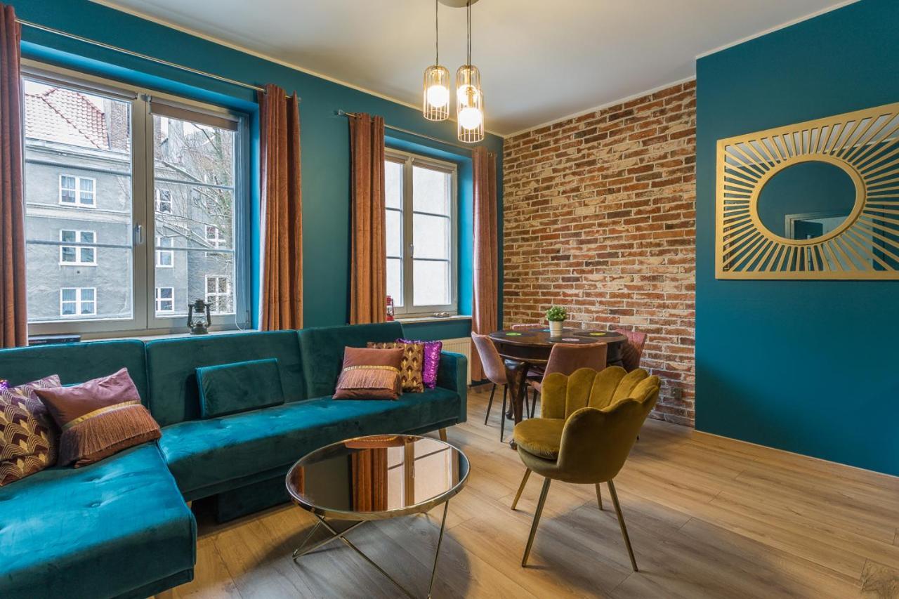 Apartament Cichy Zakatek Obok Fontanny Neptuna 格但斯克 外观 照片