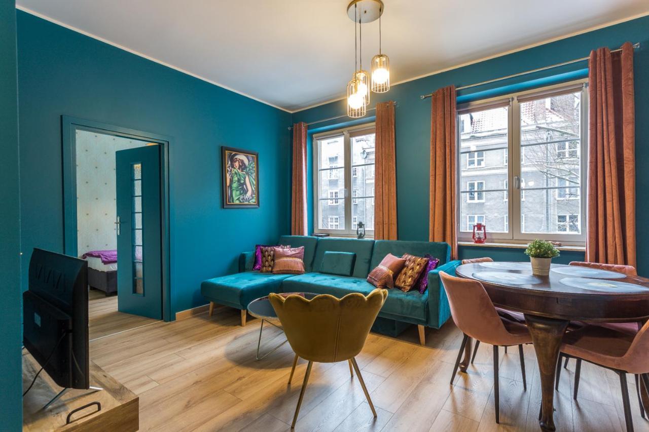 Apartament Cichy Zakatek Obok Fontanny Neptuna 格但斯克 外观 照片